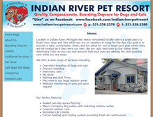 Tablet Screenshot of indianriverpetresort.com